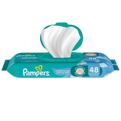 Imagem de Kit Lenços Umedecidos para Limpeza Pampers Cuidado de Bebê 576 Unidades