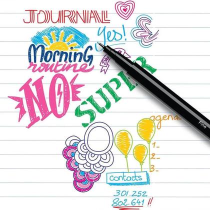 Imagem de Kit Lettering BIC com 15 Canetas Intensity Sortidas - Ponta ULTRA Fina e Média