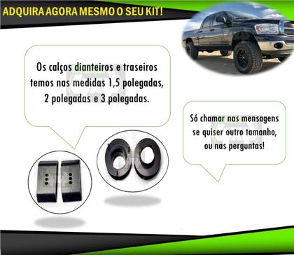 Imagem de Kit Lift Calços Diant Susp Dodge Ram 2500 2006 A 2012