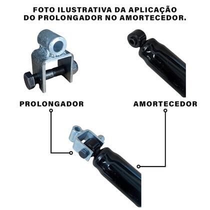 Imagem de Kit Lift Diant/tras 5cm + prolongador Diant/tras Saveiro g5.
