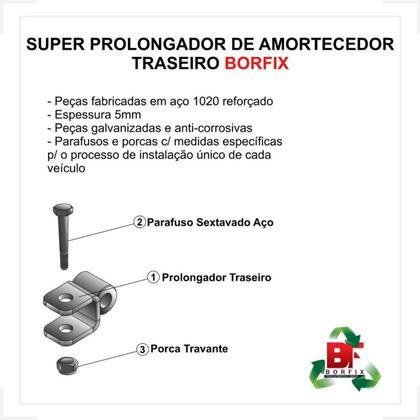 Imagem de Kit Lift Elevação Completa 4cm Dianteira Traseira Strada /21