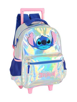Imagem de Kit Lilo Stitch Mochila Costas Rodas Lancheira Estojo Box 3D