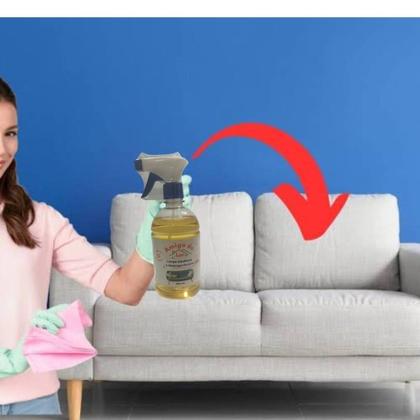 Imagem de Kit Limpa Estofado Spray + Pano de Limpeza Perfumado Bancos Sofá Carpete 500ML Bancos