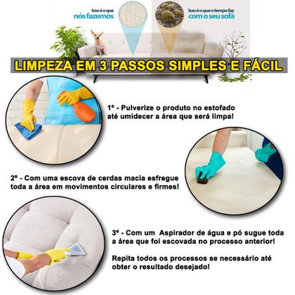 Imagem de Kit Limpa Estofados + Impermeabilizante Dry Limp, Lava Sofá