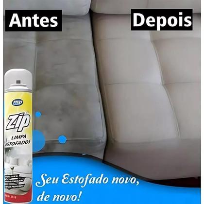 Imagem de KIT Limpa Estofados Spray Zip Clean 300ml/251g C/2 ou 3 Unid