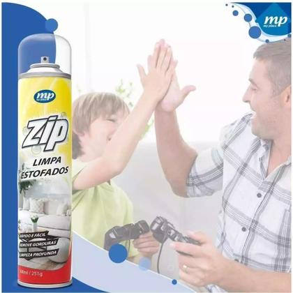 Imagem de KIT Limpa Estofados Spray Zip Clean 300ml/251g C/2 ou 3 Unid
