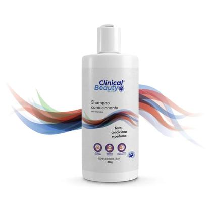Imagem de Kit Limpa Shampoo Condicionante 240g e Pelos e Patas 115ml  Clinical Beauty