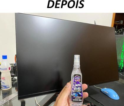 Imagem de Kit Limpa Telas 100ML com Pano Microfibra Gps Televisao Monitor Limpeza Celular