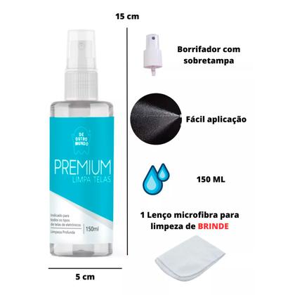 Imagem de Kit Limpa Telas de Outro Mundo 150ml com Pano Microfibra