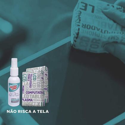 Imagem de Kit Limpa Telas Sensíveis Computador Tvs Esponjas Microfibra