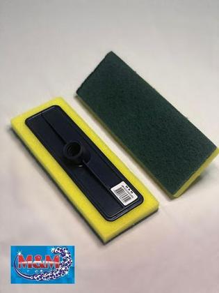 Imagem de Kit Limpador Pós Obra Profissional Concentrado 1lt Sanol e ESPONJA LIMPA PISO 