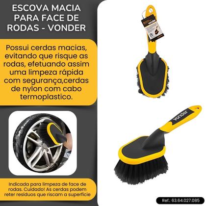 Imagem de Kit Limpeza Automotiva Roda Tapetes E Esponja - Vonder