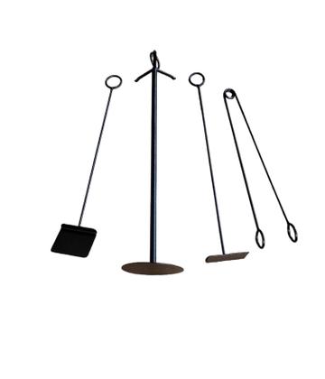 Imagem de Kit Limpeza De Lareira E Churrasqueira Com Suporte De Chão