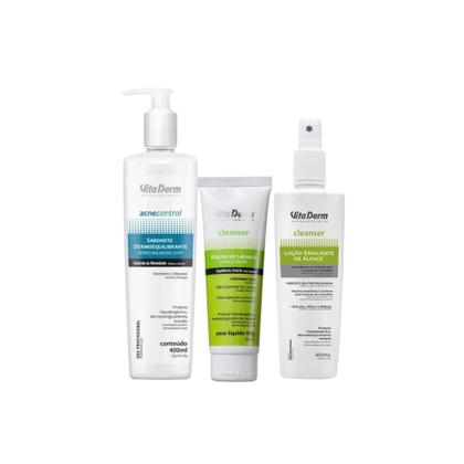 Imagem de Kit Limpeza de Pele Vita Derm Com Máscara Biossecativa