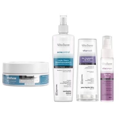 Imagem de Kit Limpeza de Pele Vita Derm Com Máscara Biossecativa