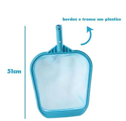 Imagem de Kit Limpeza de Piscinas NETPOOL Aspirador Peneira Escova