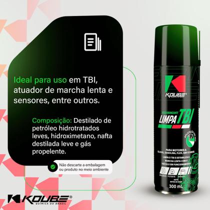 Imagem de Kit Limpeza De TBI Descarbonizante Profissional 3 Uni Koube