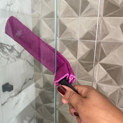 Imagem de Kit Limpeza de Vãos Ákora Limpa Box e Blindex Limpador De Transpasse Vidro Limpo Por Inteiro