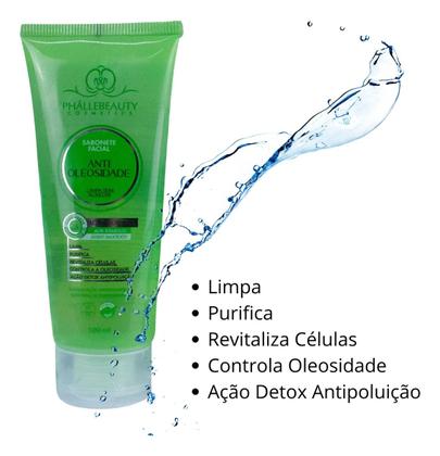 Imagem de Kit Limpeza Facial Escova Massageadora E Sabonete Liquido