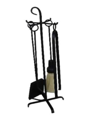 Imagem de Kit Limpeza Ferramentas , Acessorios P/ Limpeza de Lareira Ferro Preto Pequeno