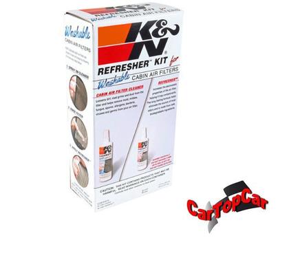 Imagem de Kit limpeza filtro de cabine ar condicionado k&n ref. 99-6000
