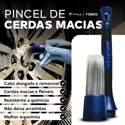 Imagem de Kit Limpeza Motor Vexus 500ml Verniz Aerossol Spray Brilho Proteção 400ml Pincel Macio Vonixx