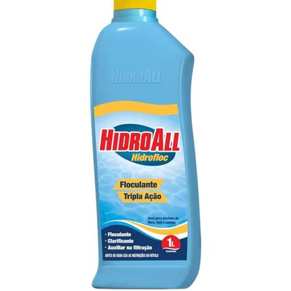 Imagem de Kit Limpeza Para Piscinas Com Limpa Bordas Algicida Choque E Clarificante Floculante