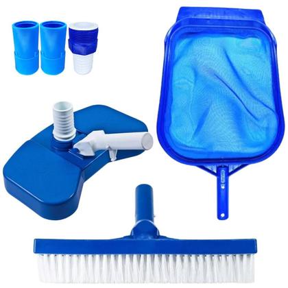 Imagem de Kit Limpeza Para Piscinas Mangueira Siliconada 7Mt Cabo 2 Mt