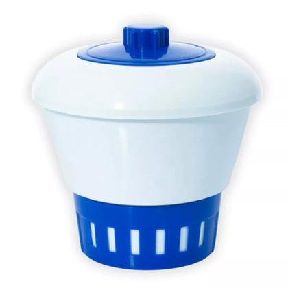 Imagem de Kit Limpeza Piscina Aspirador Mangueira Clorador Mangueira Flutuante Adaptador Ponteira Escova Curva