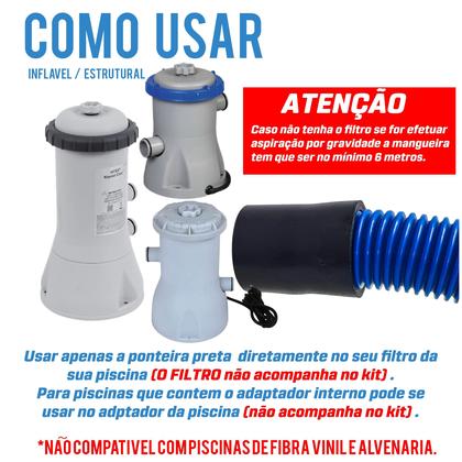 Imagem de Kit Limpeza Piscina Inflável Intex-completo - 6 Metros 