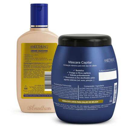 Imagem de Kit Linha A Aneethun Creme de Silicone 250ml e Máscara 500g