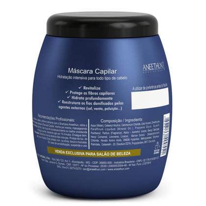 Imagem de Kit Linha A Creme de Silicone 4x250ml Máscara 2x500g Aneethu