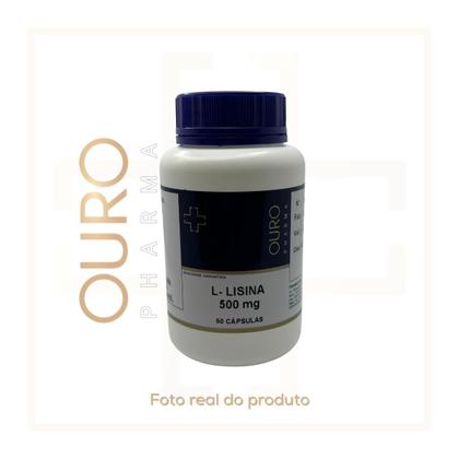 Imagem de KIT Lisina 500mg Autêntica com Laudo 2 Potes 60 Cápsulas