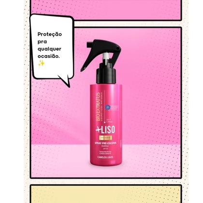 Imagem de Kit +Liso Cabelos Sem Frizz Sh+Cond+Spray - Bio Extratus