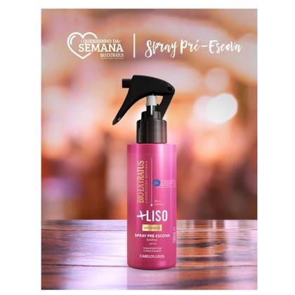 Imagem de Kit +Liso Cabelos Sem Frizz Sh+Cond+Spray - Bio Extratus