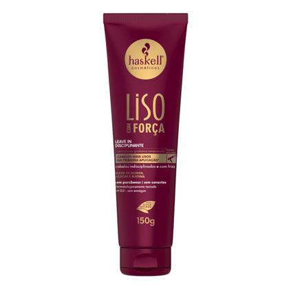 Imagem de Kit Liso Com Força Haskell Shampoo e Condicionador 500ml  +  Leave In Disciplinante 150g