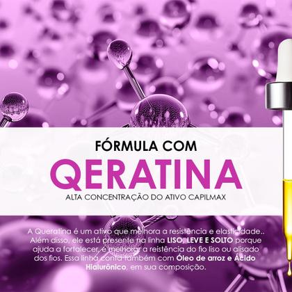 Imagem de Kit liso, leve e solto 800ml Hidrabell Cabelo sem Frizz com Ácido Hialurônico Efeito Liso Duradouro