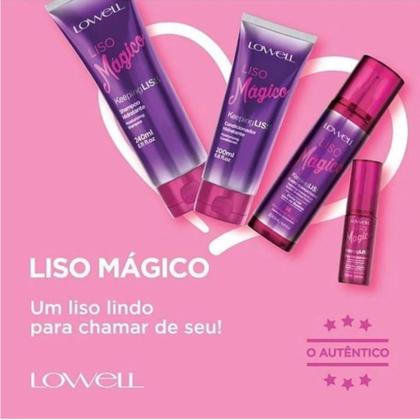Imagem de Kit Liso Mágico 1 Fluido 200ml 1 Óleo 30ml Lowell