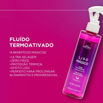 Imagem de Kit Liso Mágico 1 Fluido 200ml 1 Óleo 30ml Lowell