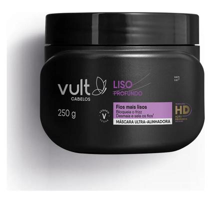 Imagem de Kit Liso Profundo Shampoo + Condicionador + Máscara + Creme Defrizante - Vult