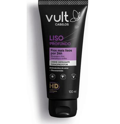 Imagem de Kit Liso Profundo Shampoo + Condicionador + Máscara + Creme Defrizante - Vult