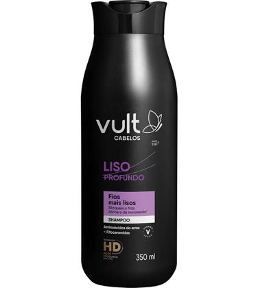 Imagem de Kit Liso Profundo Shampoo + Condicionador + Máscara + Creme Defrizante - Vult