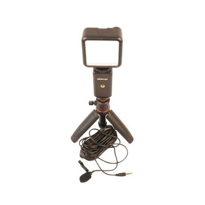 Imagem de Kit Live - Tripé para Celular + Luz de Led + Microfone de Lapela