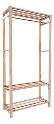 Imagem de   Kit Livreiro Pinus Design Arara Multiuso  Exclusiva