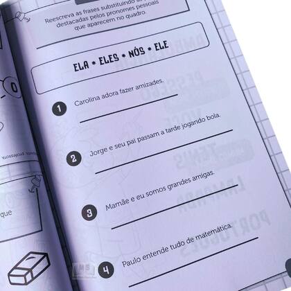 Imagem de KIT Livro 365 atividades Inglês e Livro 365 atividades português INFANTIL Apoio escolar Faixa Etária acima 7 anos