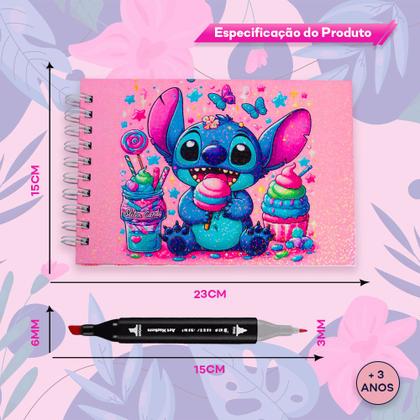 Imagem de Kit Livro de Colorir Infantil Antiestresse + 120 Canetas