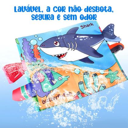 Imagem de Kit Livro Infantil Educativo para Bebês Atividades Montessori Coordenação Sensorial Brinquedo Educativo