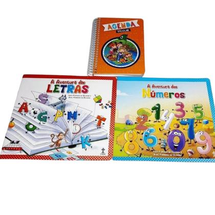 Imagem de Kit Livros Infantil e Agenda Escolar