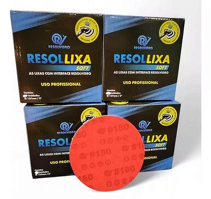 Imagem de Kit Lixas para Polimento de Vidro 3 Polegadas Resollixa Resolvidro