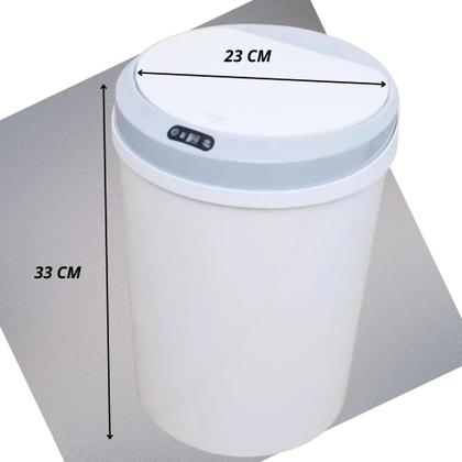 Imagem de Kit Lixeira Inteligente 10 e 12 Litros Automática C/ Sensor